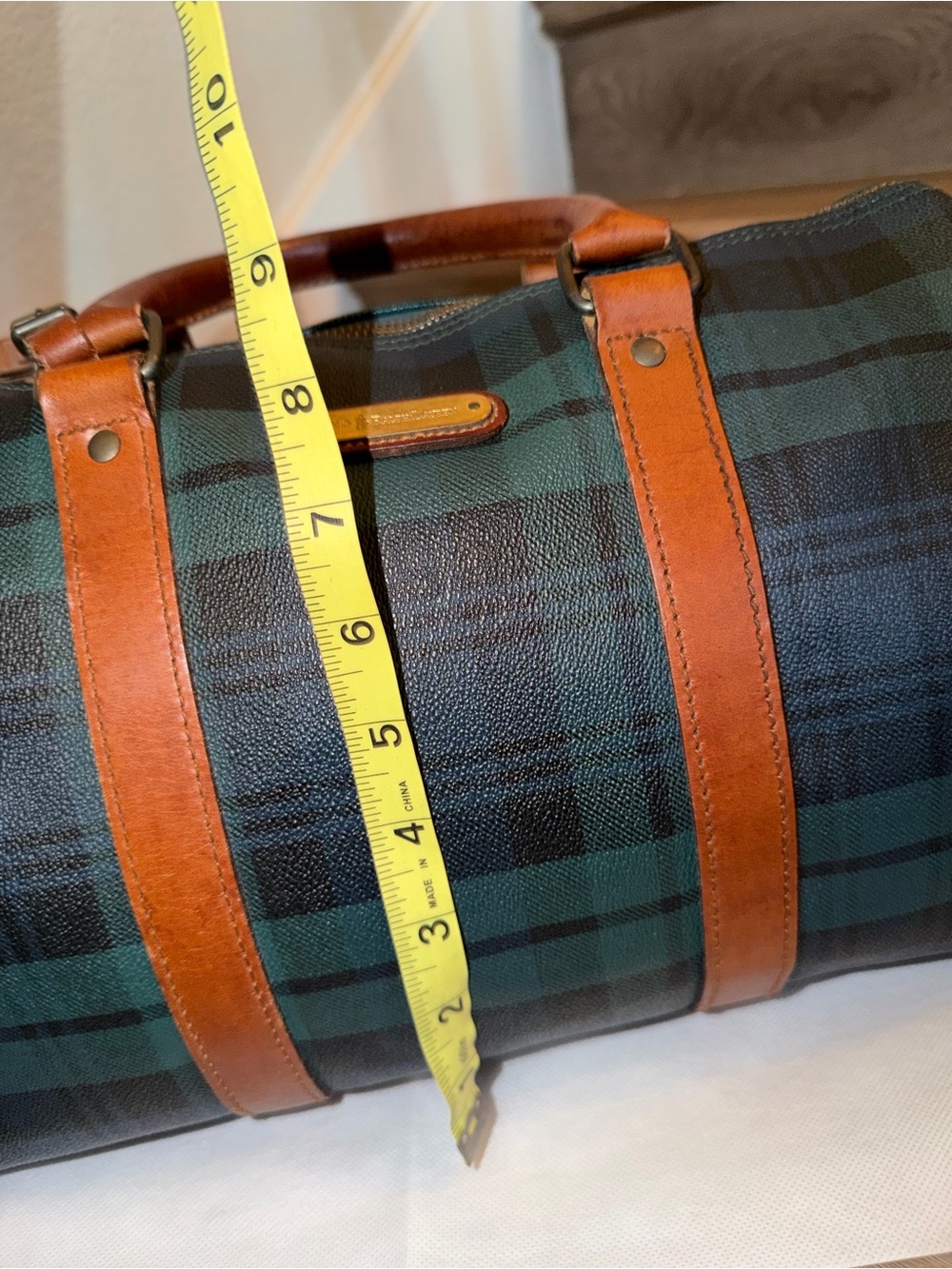Vintage Polo Ralph Lauren Blackwatch Plaid Boston Bag - Picture 16 of 16